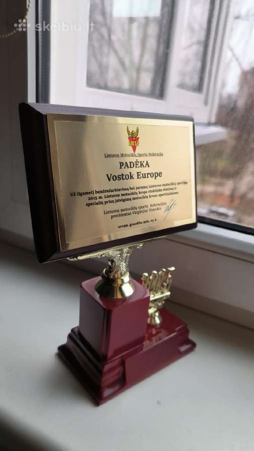 Ve padėka nuo Lmsf su Virginijaus Visockio parašu