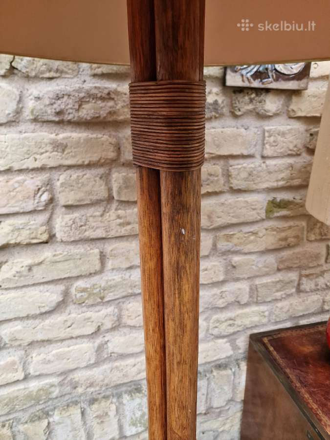 Vintažinis mid century modern ratango toršeras - nuotraukos Nr. 2