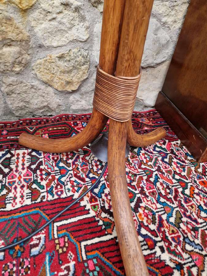 Vintažinis mid century modern ratango toršeras - nuotraukos Nr. 5