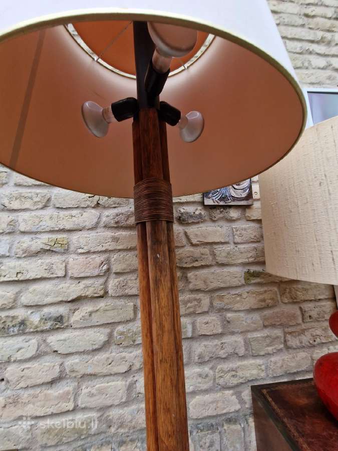 Vintažinis mid century modern ratango toršeras - nuotraukos Nr. 7