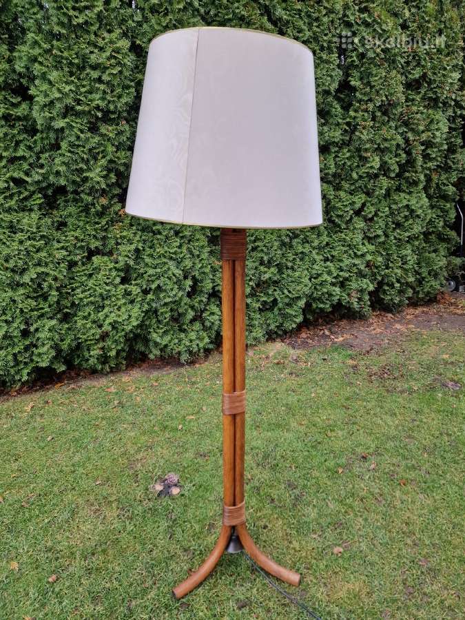 Vintažinis mid century modern ratango toršeras - nuotraukos Nr. 13