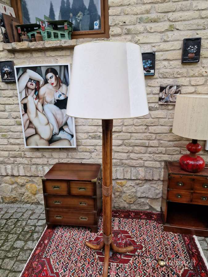 Vintažinis mid century modern ratango toršeras - nuotraukos Nr. 16