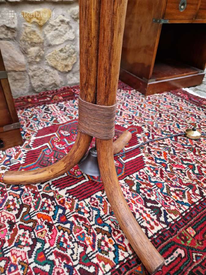 Vintažinis mid century modern ratango toršeras - nuotraukos Nr. 18
