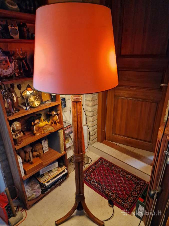 Vintažinis mid century modern ratango toršeras - nuotraukos Nr. 21
