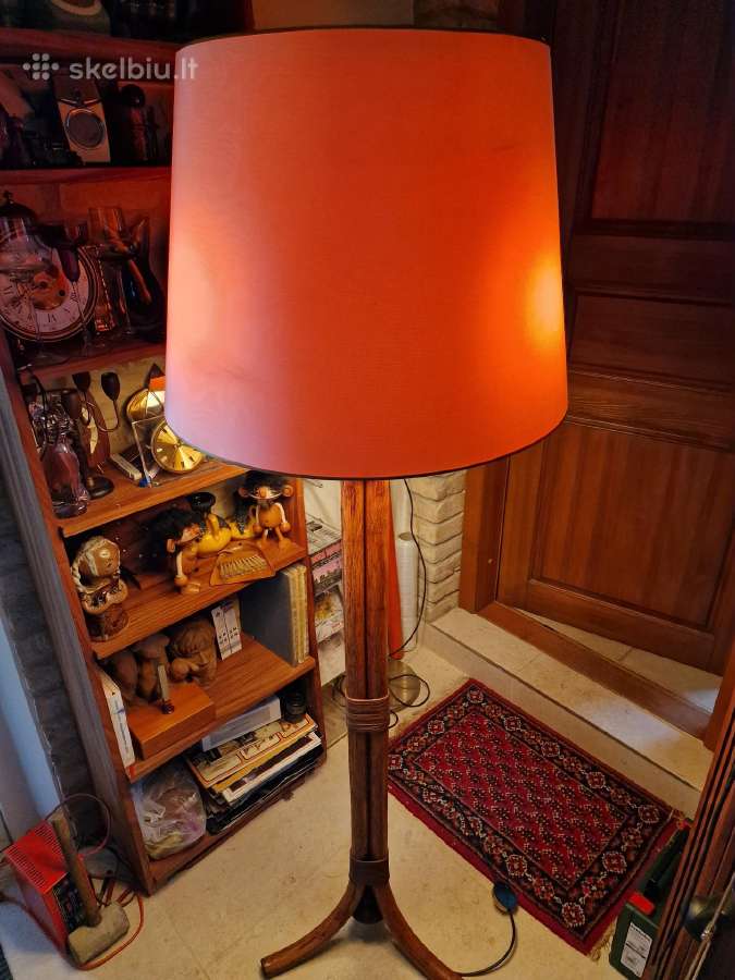 Vintažinis mid century modern ratango toršeras - nuotraukos Nr. 23