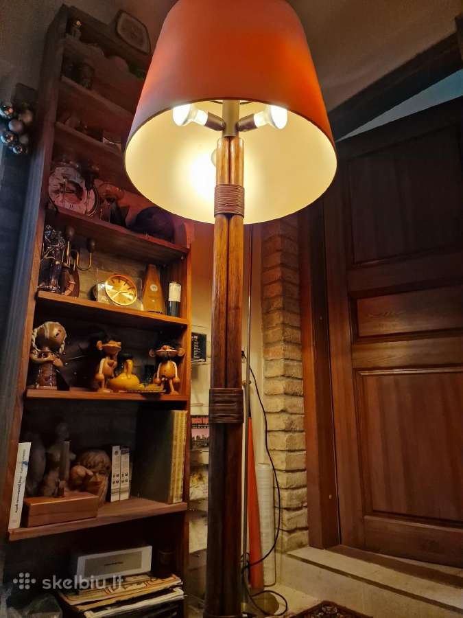 Vintažinis mid century modern ratango toršeras - nuotraukos Nr. 24