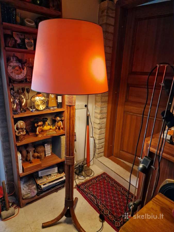 Vintažinis mid century modern ratango toršeras - nuotraukos Nr. 25