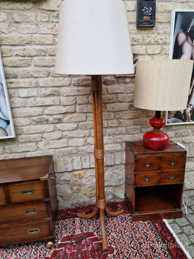 Vintažinis mid century modern ratango toršeras - nuotraukos Nr. 26