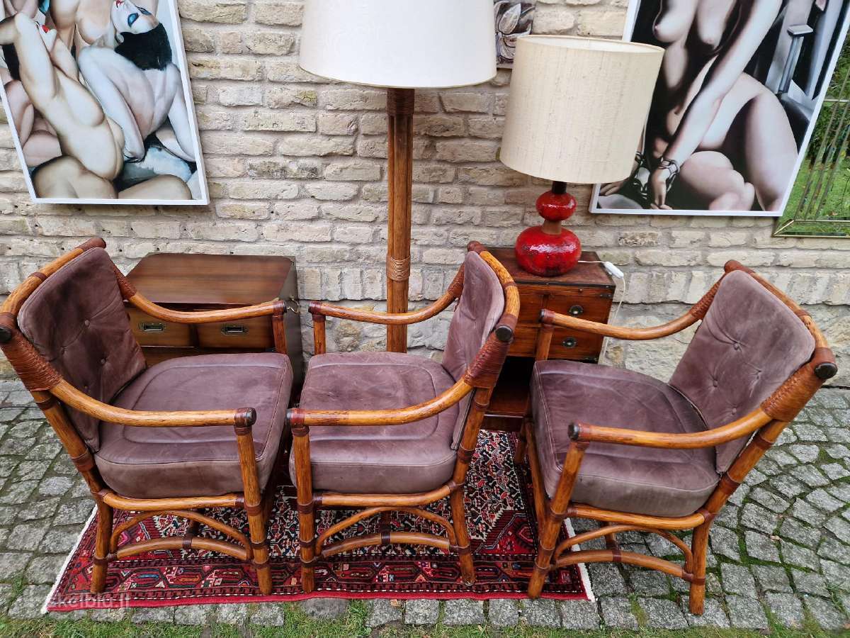 Vintažinis mid century modern ratango toršeras - nuotraukos Nr. 27