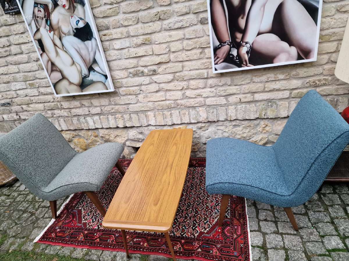 Vintažiniai mid century autoriniai foteliai Vostra - nuotraukos Nr. 7