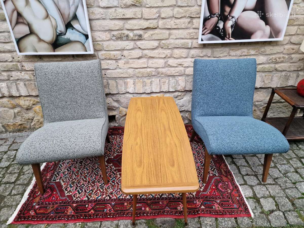 Vintažiniai mid century autoriniai foteliai Vostra - nuotraukos Nr. 10