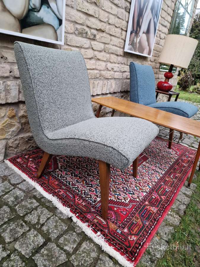 Vintažiniai mid century autoriniai foteliai Vostra - nuotraukos Nr. 12