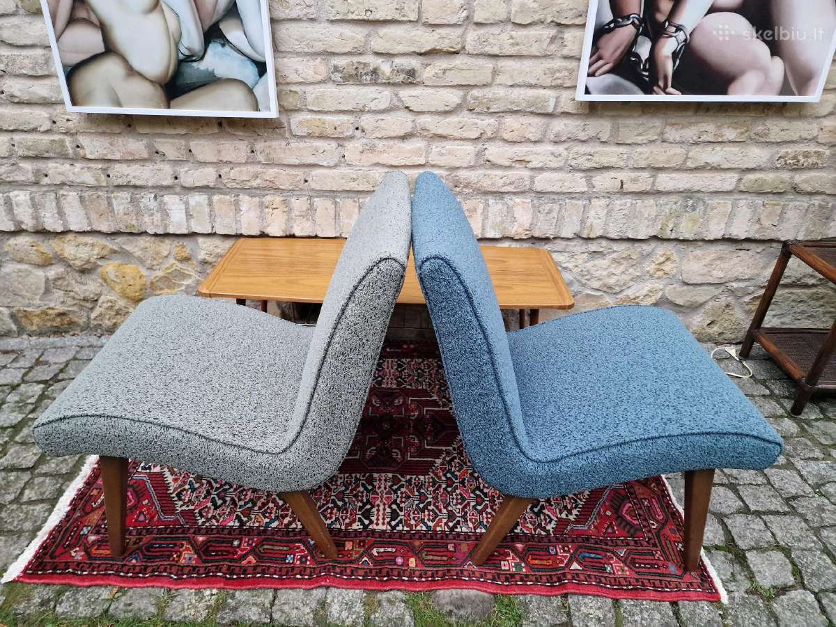 Vintažiniai mid century autoriniai foteliai Vostra - nuotraukos Nr. 14