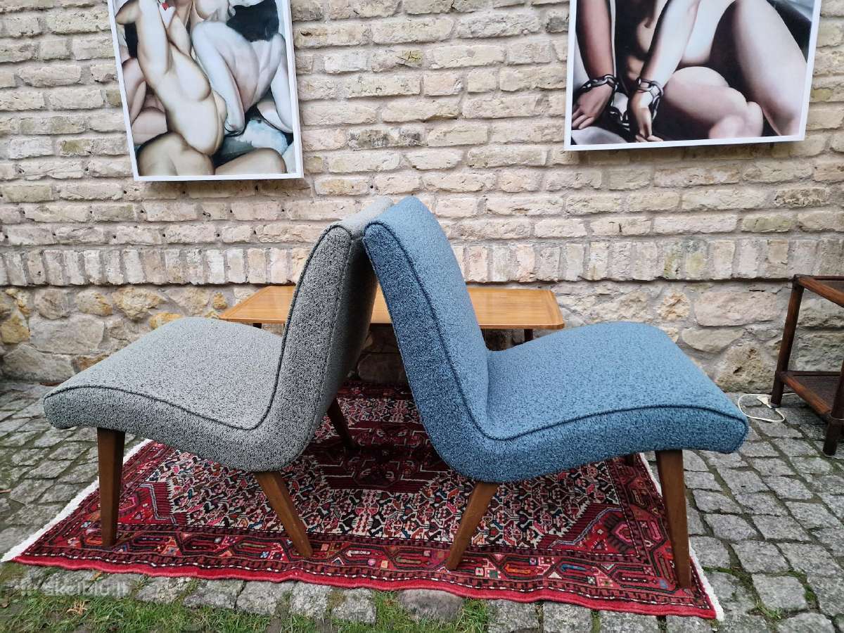 Vintažiniai mid century autoriniai foteliai Vostra - nuotraukos Nr. 16