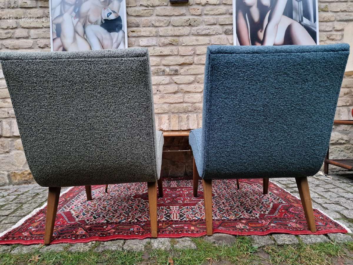 Vintažiniai mid century autoriniai foteliai Vostra - nuotraukos Nr. 17