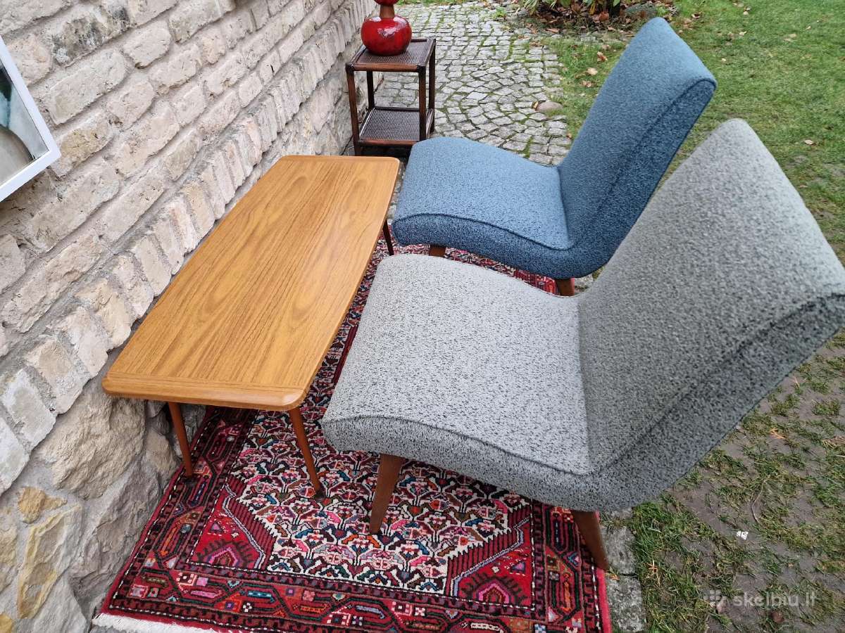 Vintažiniai mid century autoriniai foteliai Vostra - nuotraukos Nr. 19