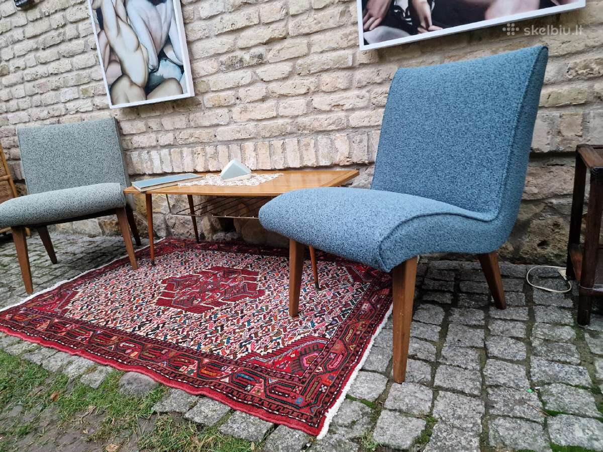 Vintažiniai mid century autoriniai foteliai Vostra - nuotraukos Nr. 22