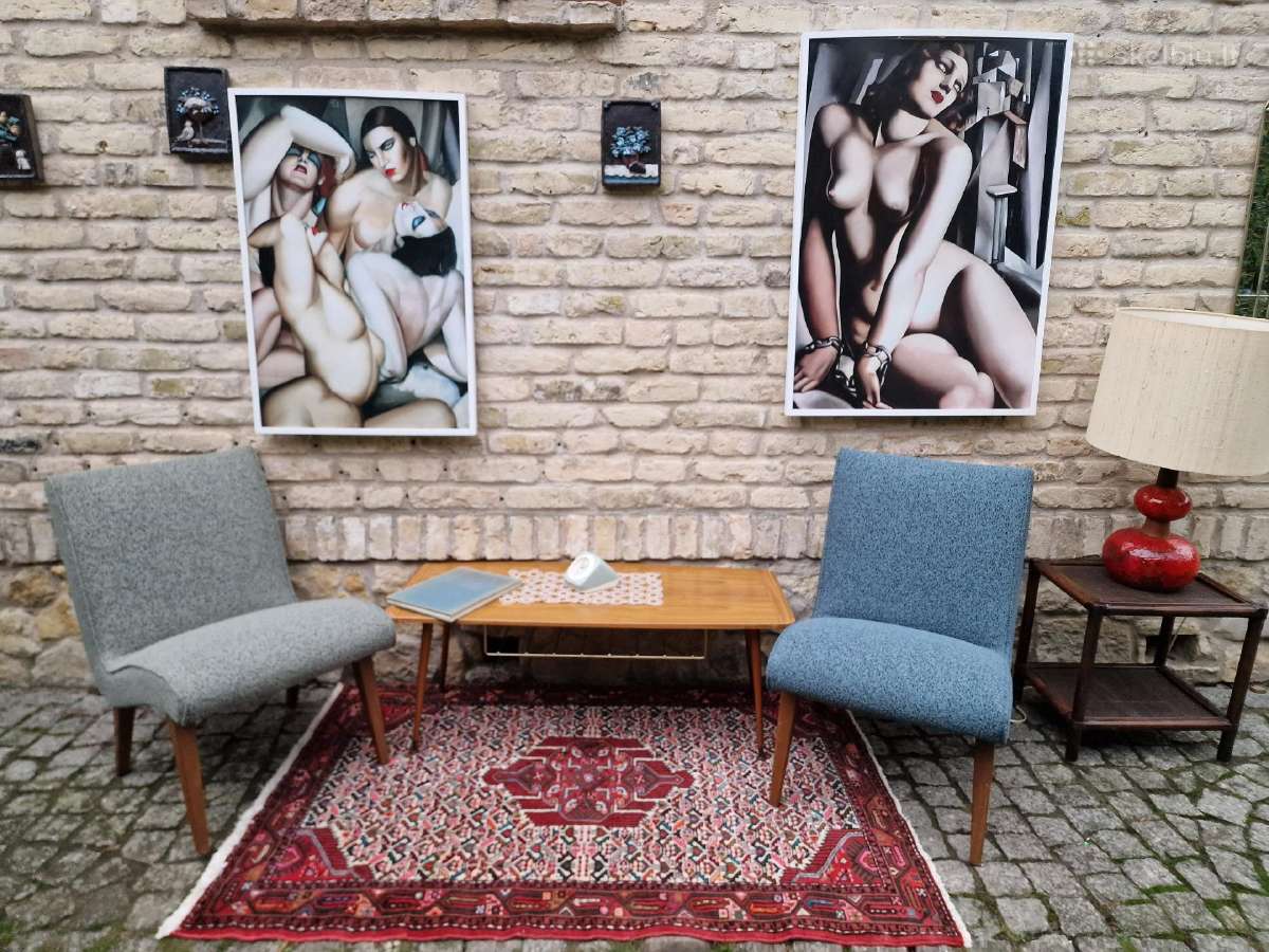 Vintažiniai mid century autoriniai foteliai Vostra - nuotraukos Nr. 26