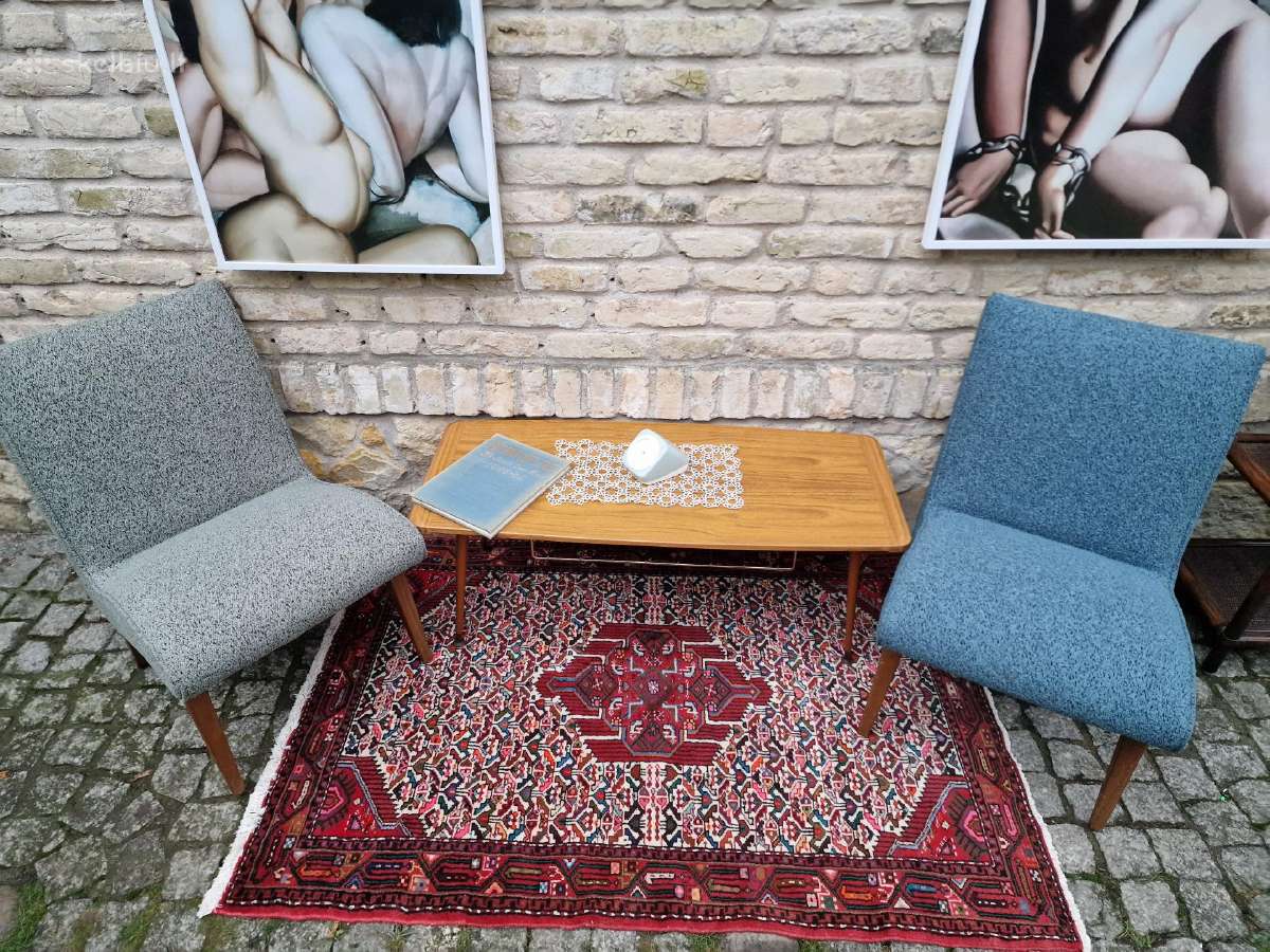 Vintažiniai mid century autoriniai foteliai Vostra - nuotraukos Nr. 27