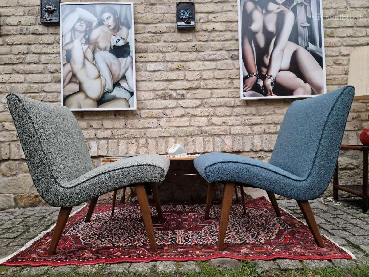 Vintažiniai mid century autoriniai foteliai Vostra - nuotraukos Nr. 28