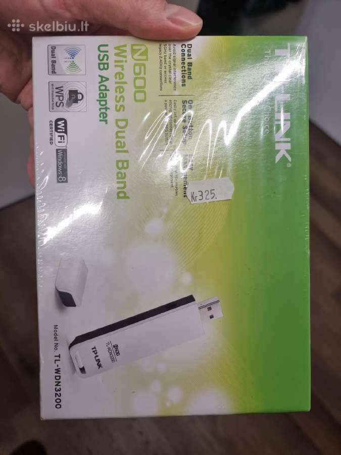 Tp-link n600 wireless dual band usb adapter. Nauja - nuotraukos Nr. 2