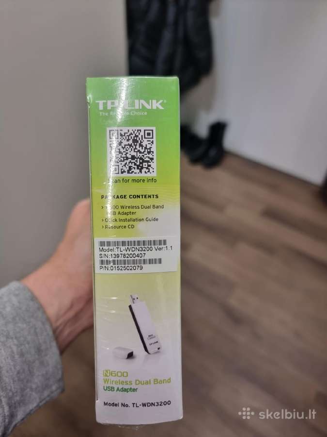 Tp-link n600 wireless dual band usb adapter. Nauja - nuotraukos Nr. 7