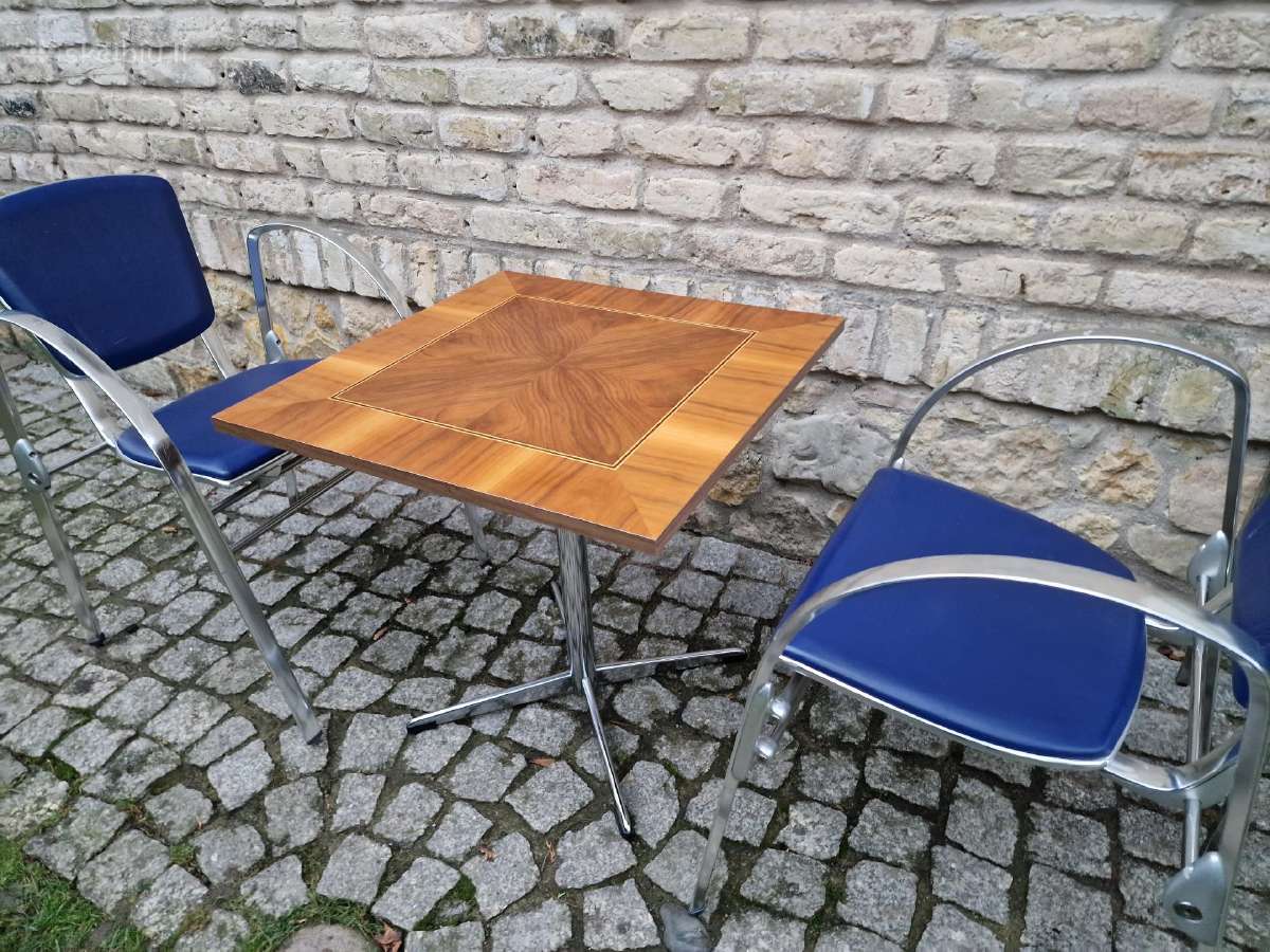 Vintažinis mid century Bauhaus st.kavos staliukas - nuotraukos Nr. 16