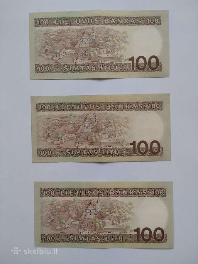 100 litų 1991 m. - nuotraukos Nr. 2