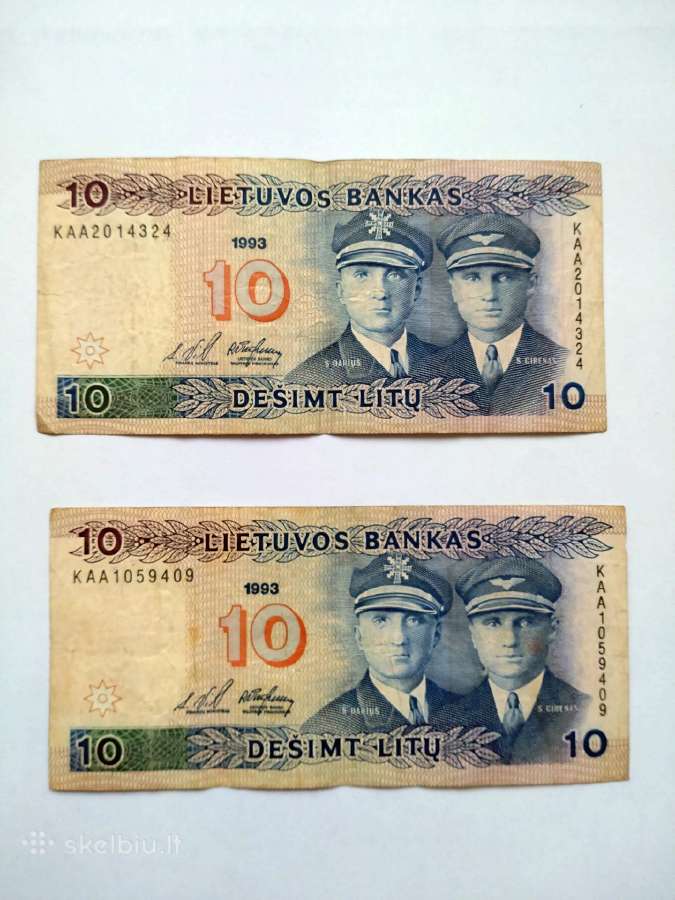 10 litų 1993 metų