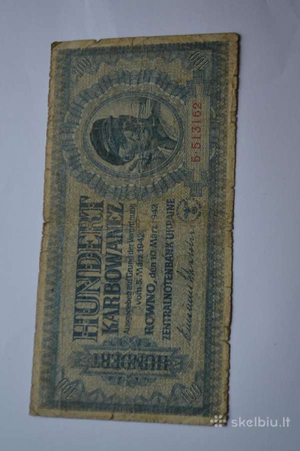 1942 m.100 okupaciniu Karbovancu,retas