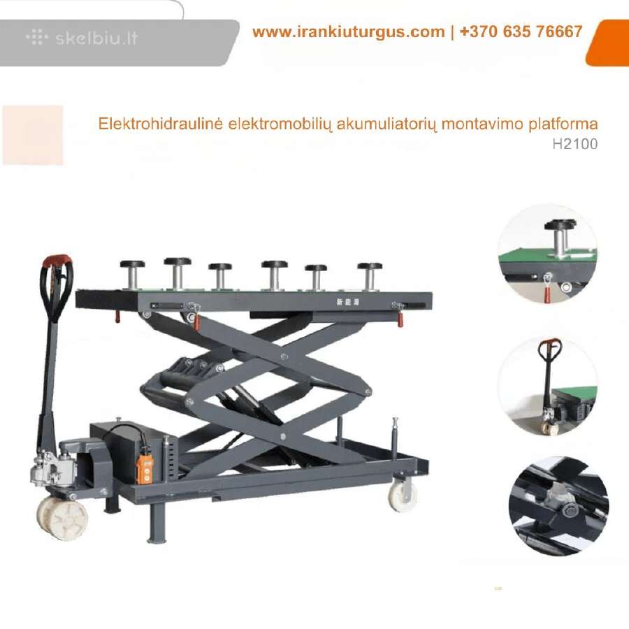 Elektrohidraulinė platforma Ev baterijų keitimui - nuotraukos Nr. 7