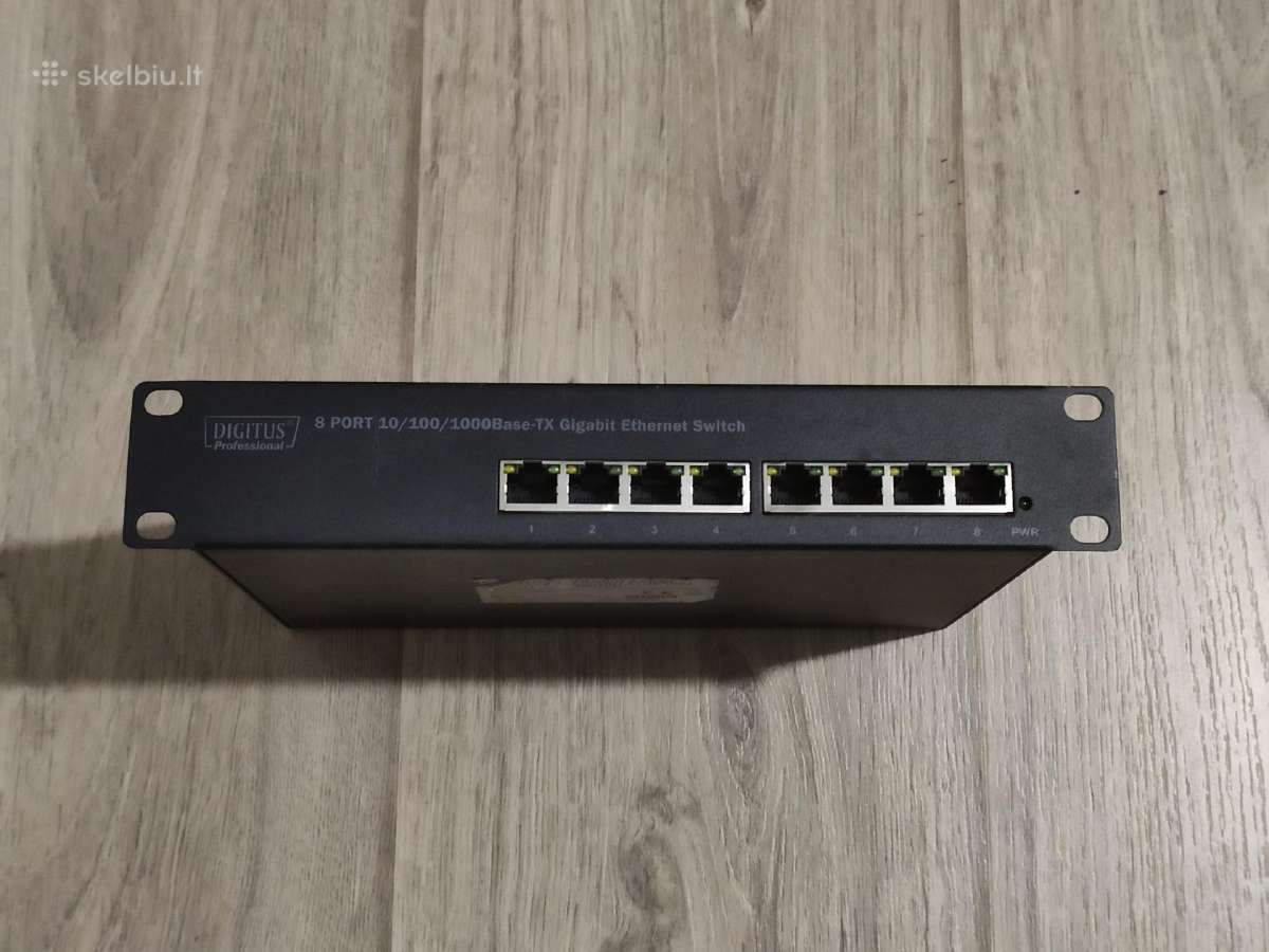 8 port gigabitinis Digitus 80114 switchas