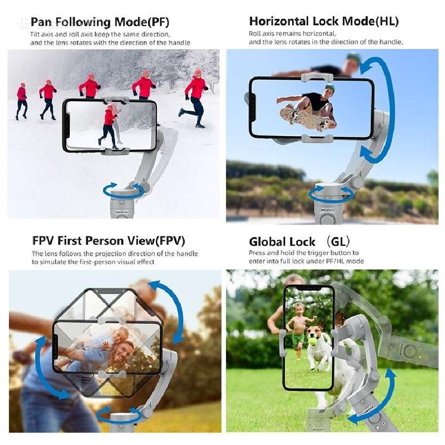 Asmenukių lazda (Selfie sticks) su gimbal, pultu - nuotraukos Nr. 5