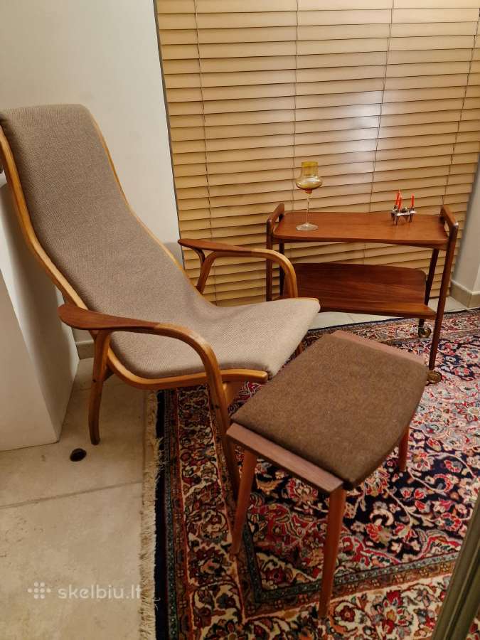 Vintažinis mid century tikmedžio staliukas - nuotraukos Nr. 12