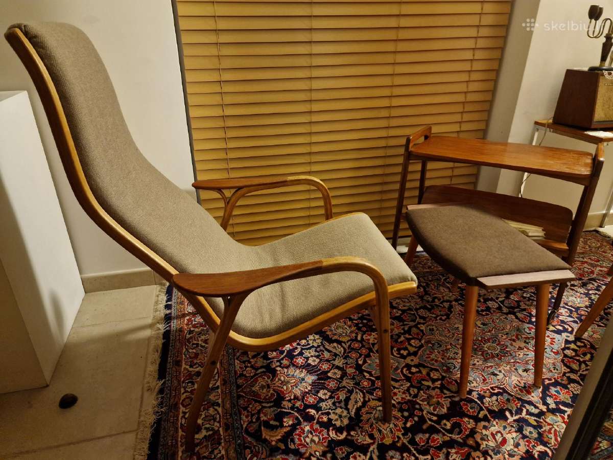 Vintažinis mid century tikmedžio staliukas - nuotraukos Nr. 24