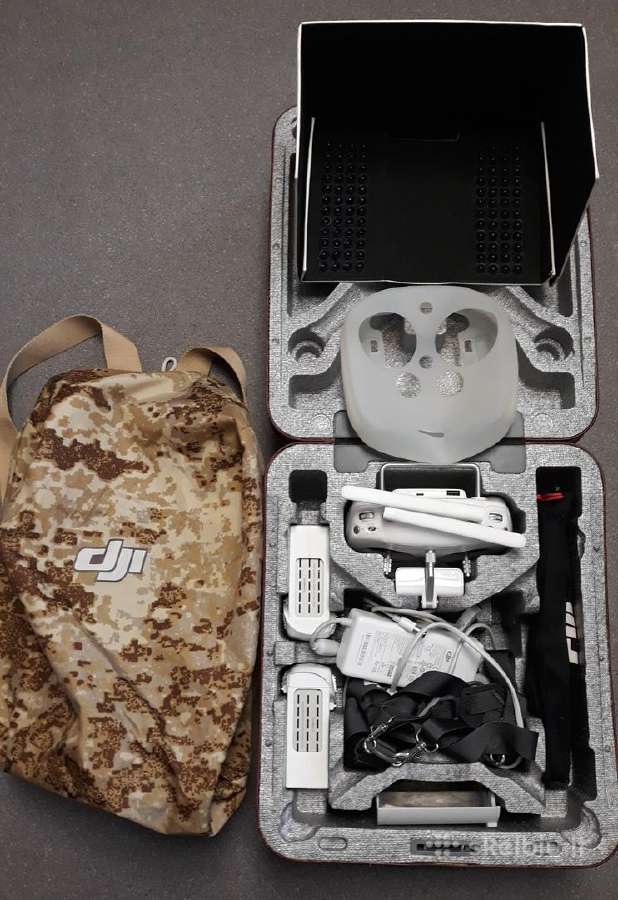 Dji Phantom 4 drono valdiklis, 2 akum. ir kitą - nuotraukos Nr. 2