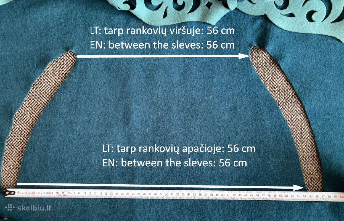 Natūralios vilnos liemenė pelerina pončas - nuotraukos Nr. 12