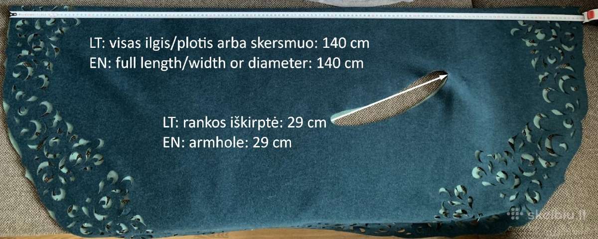 Natūralios vilnos liemenė pelerina pončas - nuotraukos Nr. 13