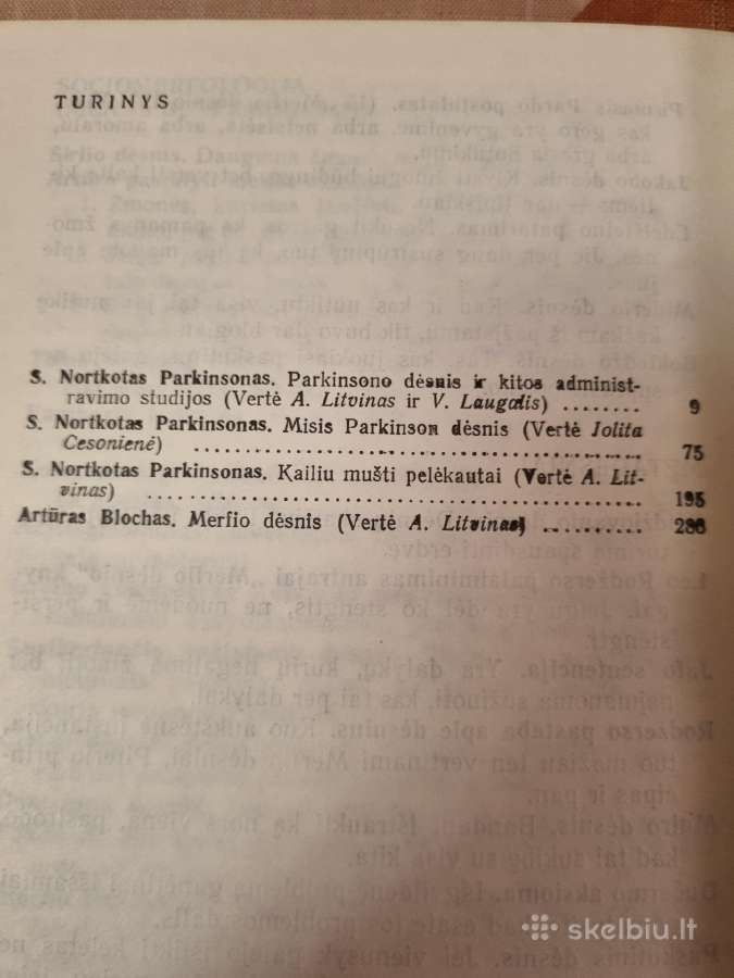Parkinsono ir Merfio dėsniai - nuotraukos Nr. 3