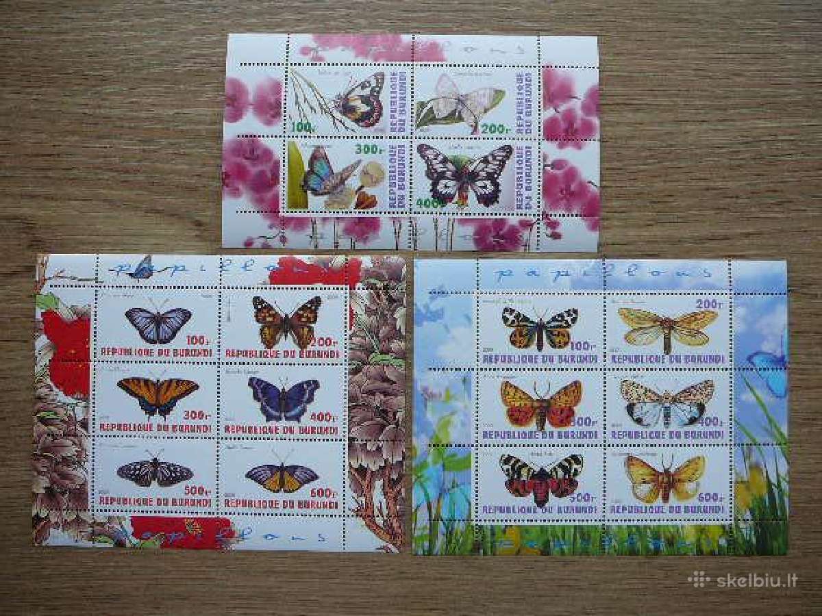 Drugeliai 2009 Burundis Mnh g078/0a