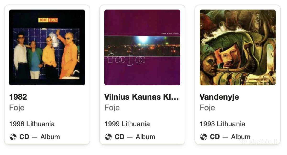 Foje, Andrius Mamontovas ir kita