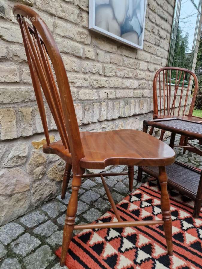 Vintažinės mid century bukmedžio Windsoro kėdės - nuotraukos Nr. 5