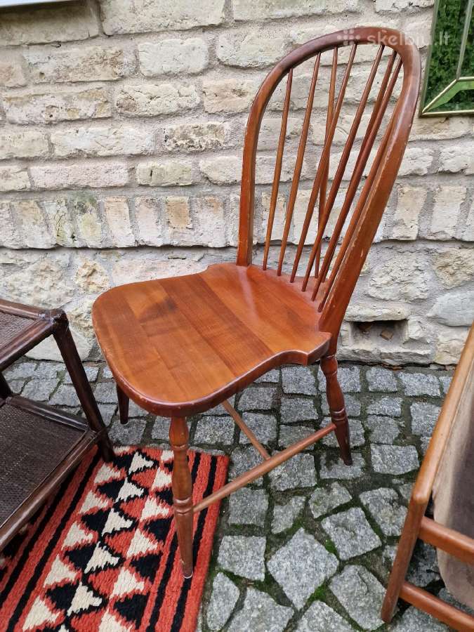 Vintažinės mid century bukmedžio Windsoro kėdės - nuotraukos Nr. 6