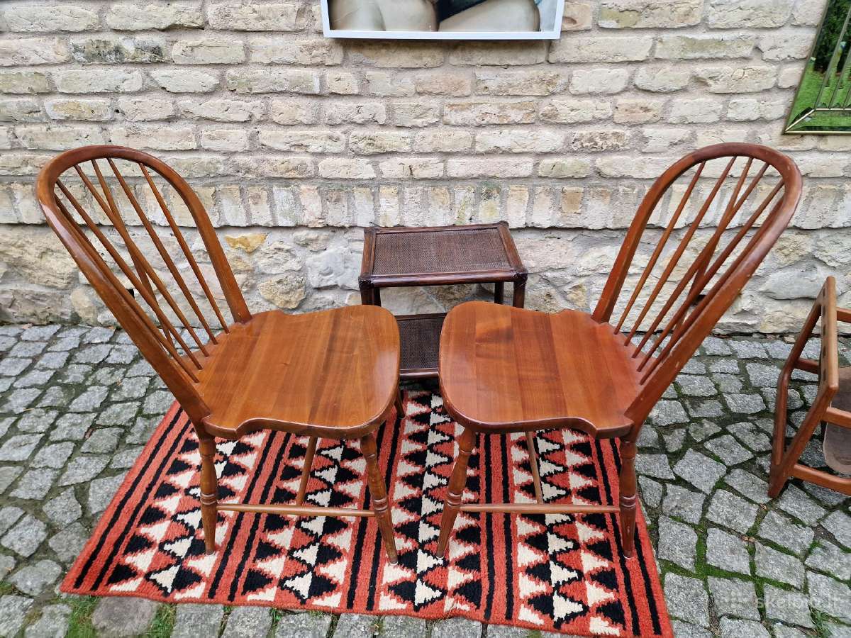 Vintažinės mid century bukmedžio Windsoro kėdės - nuotraukos Nr. 11