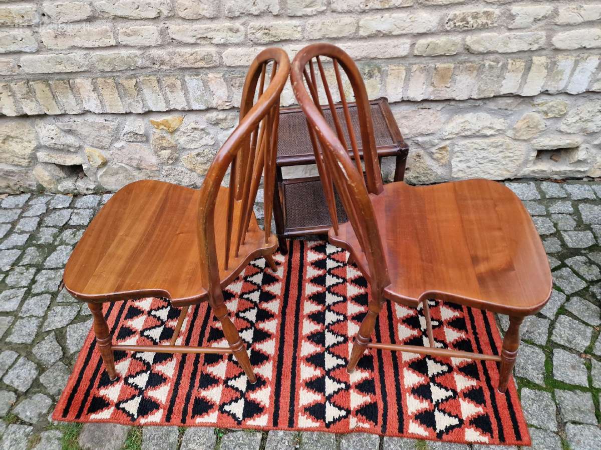 Vintažinės mid century bukmedžio Windsoro kėdės - nuotraukos Nr. 15