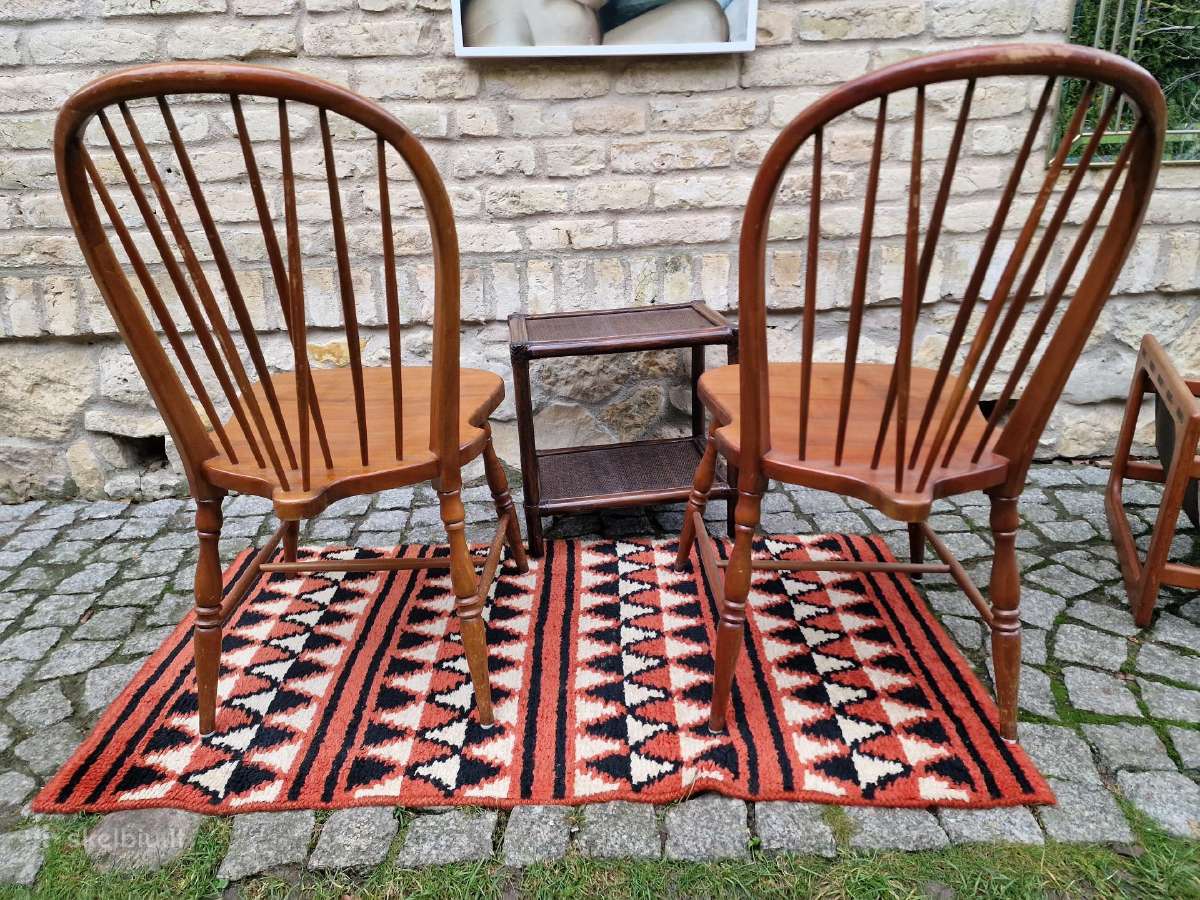 Vintažinės mid century bukmedžio Windsoro kėdės - nuotraukos Nr. 17