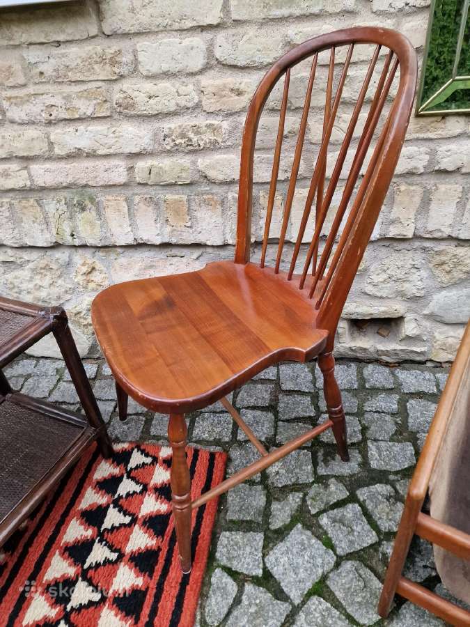 Vintažinės mid century bukmedžio Windsoro kėdės - nuotraukos Nr. 24
