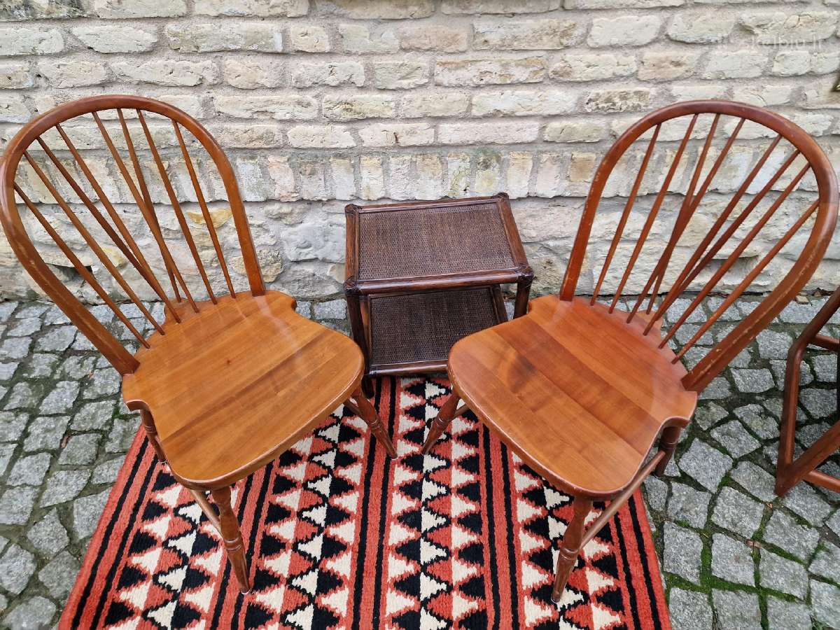 Vintažinės mid century bukmedžio Windsoro kėdės - nuotraukos Nr. 28