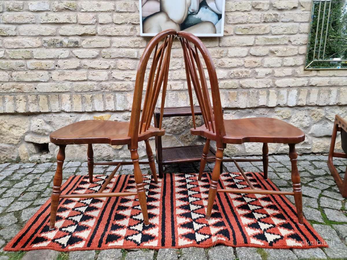 Vintažinės mid century bukmedžio Windsoro kėdės - nuotraukos Nr. 29