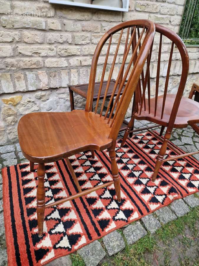 Vintažinės mid century bukmedžio Windsoro kėdės - nuotraukos Nr. 32